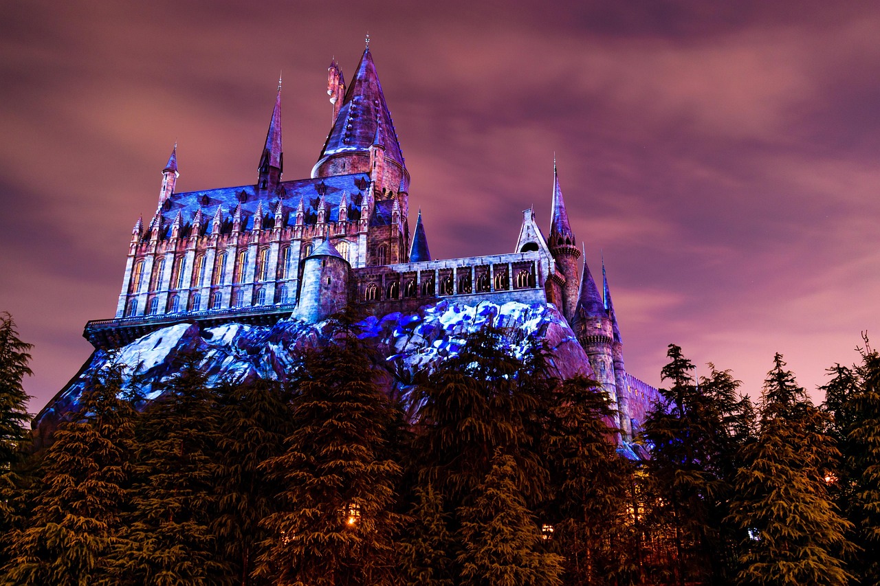 wizard, world, hogwarts, castle, universal, studios, japan, usj, night, landmark, hogwarts, hogwarts, hogwarts, hogwarts, hogwarts